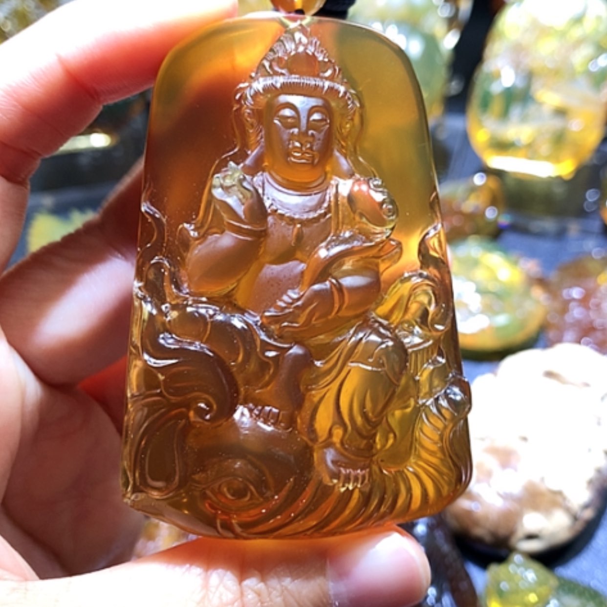 【闪购商品】琥珀颈饰未镶嵌雨****6
