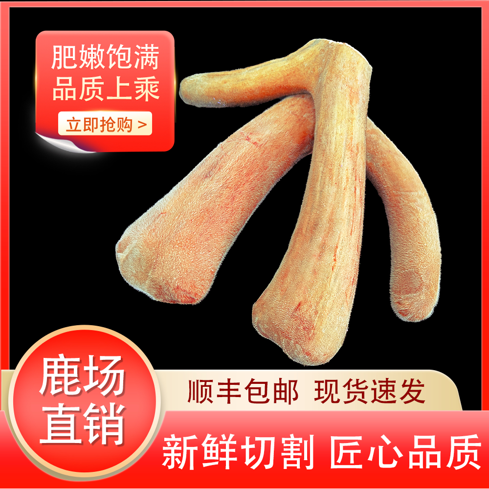 东北特产 双阳鹿乡 鹿茸枝 直播间选购