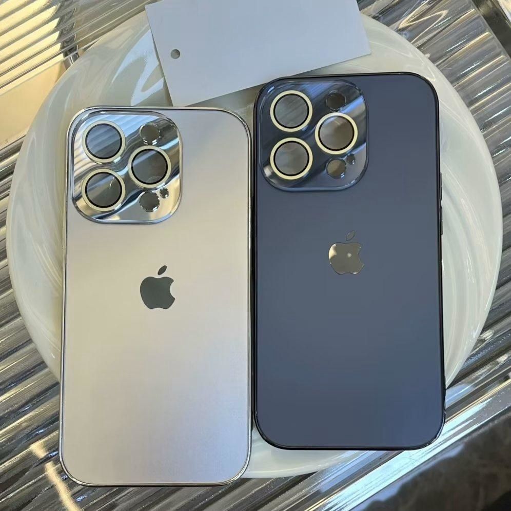高级感原机磨砂电镀苹果15promax手机壳镜头膜 iPhone14/13/12/11