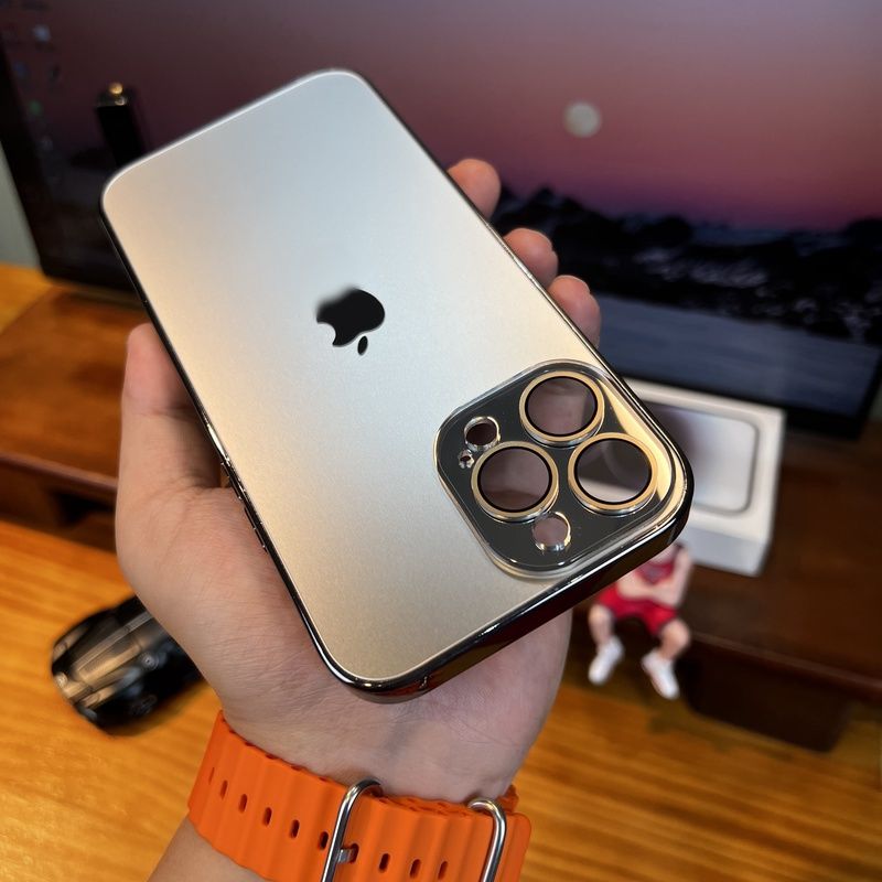 苹果原机色15手机壳13/12磨砂iphone14promax新款11防摔全包壳