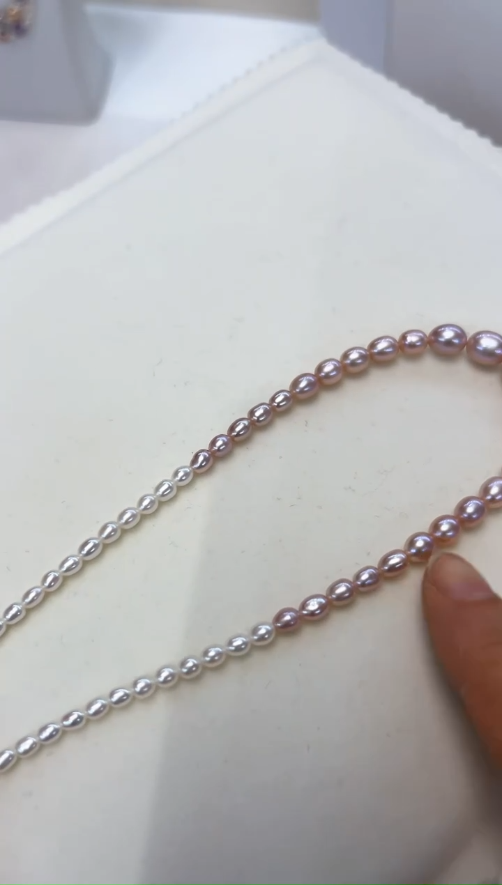 【闪购商品】淡水珍珠项链未镶嵌3-9MM 70