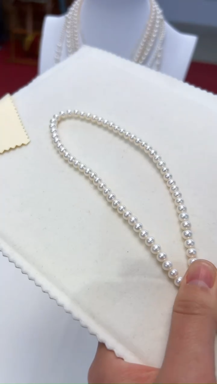 【闪购商品】淡水珍珠项链未镶嵌5.5-6MM 1A