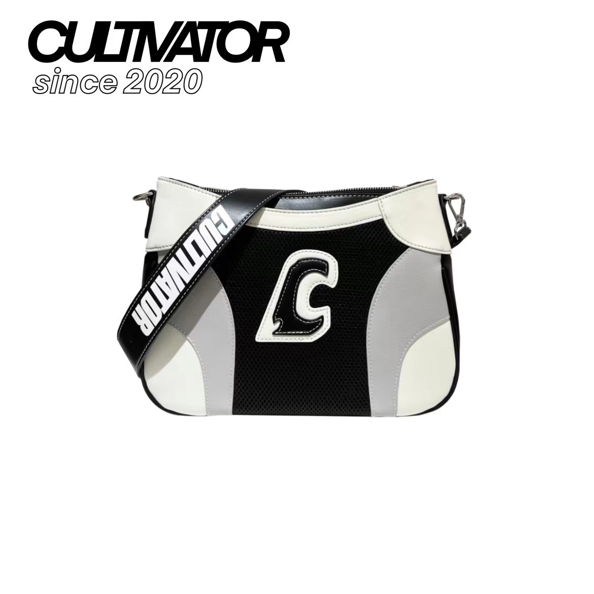 CULTIVATOR【李金铭推荐】赛车原创小众机能黑白百搭斜跨托特包
