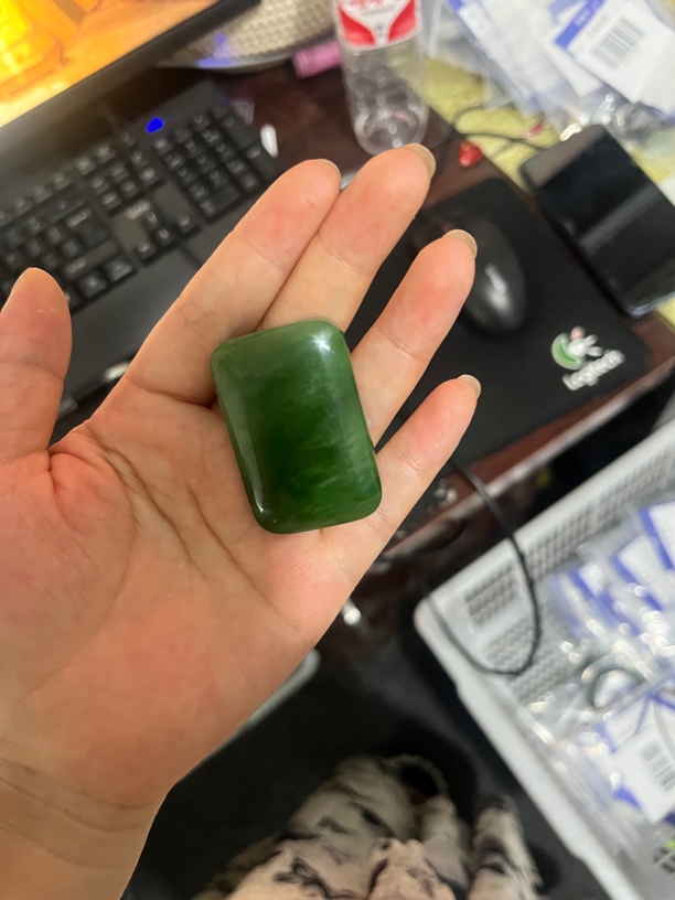 和田玉碧玉平安牌