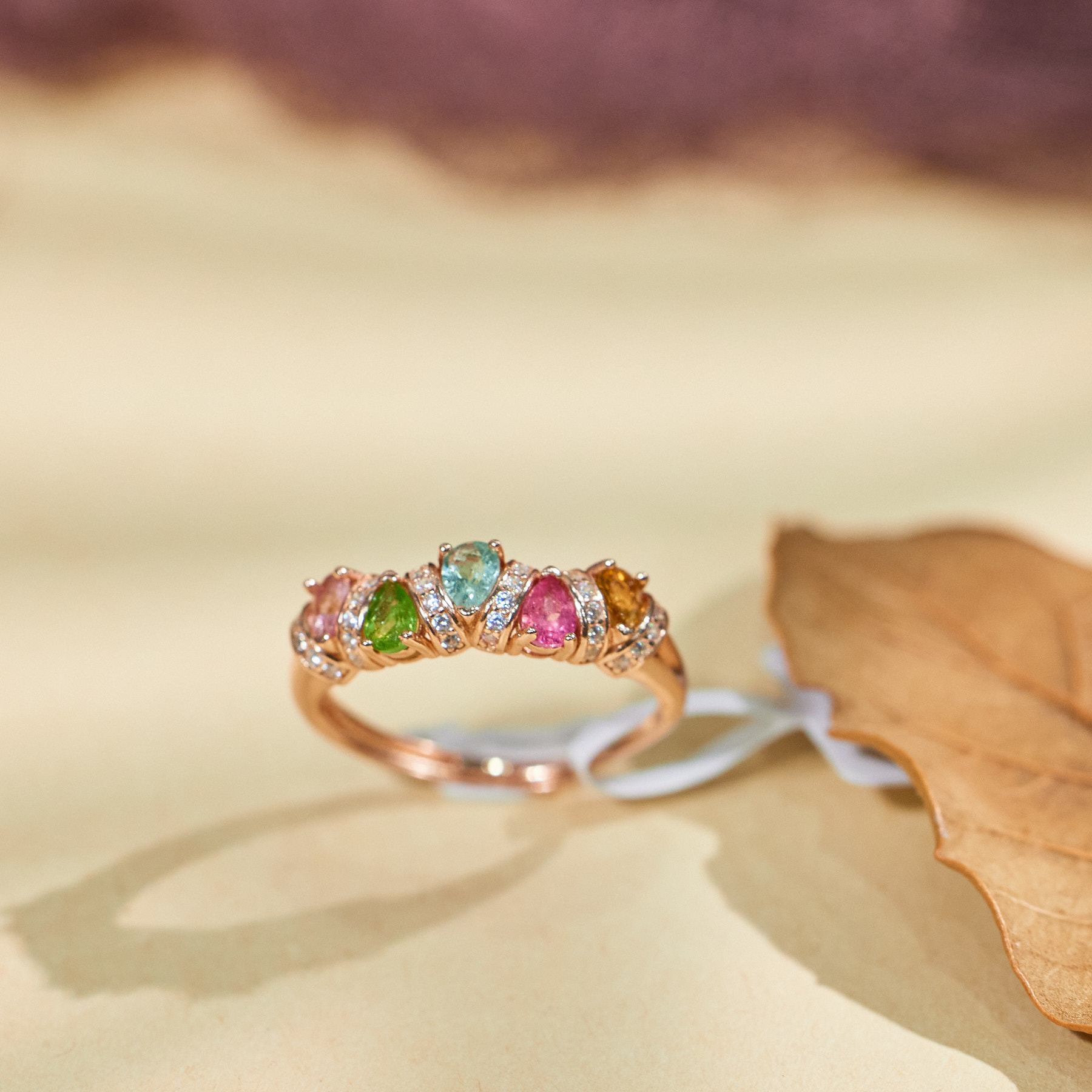 【玉峰珠宝丨安娜严选】碧玺戒指S925银【P6903】多样性发一