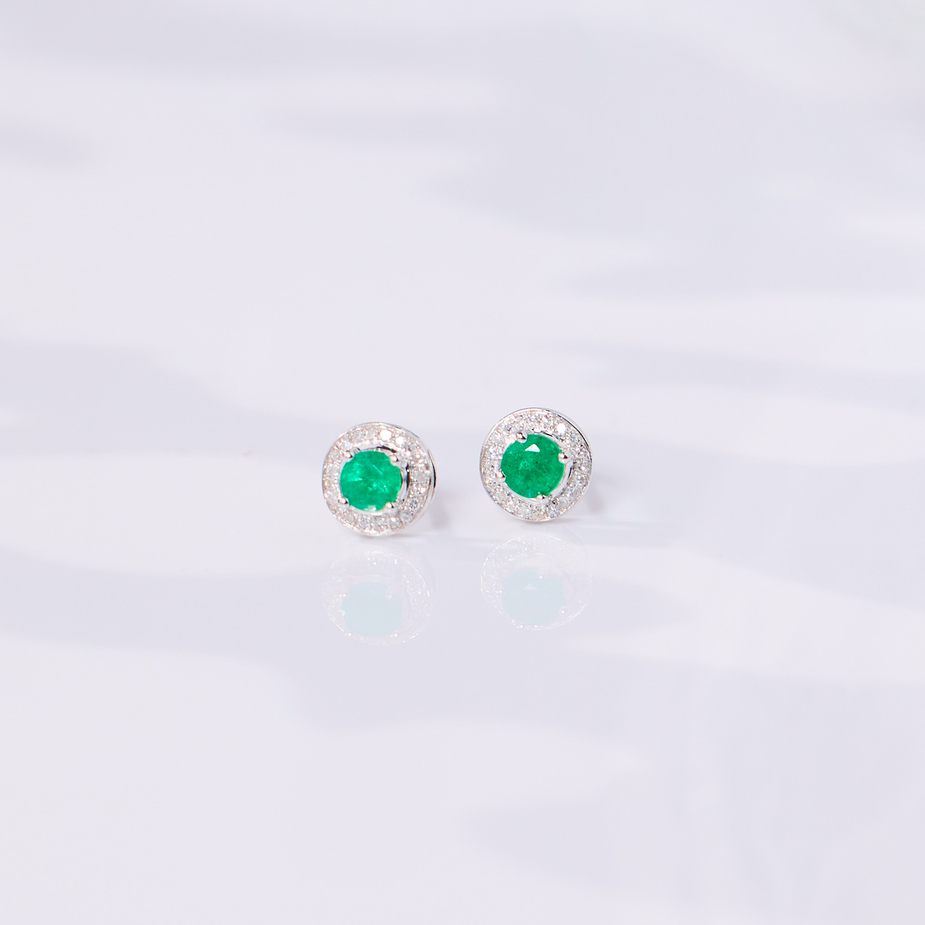 【玉峰珠宝丨安娜严选】祖母绿耳饰18K金【Q7768】多样性发一