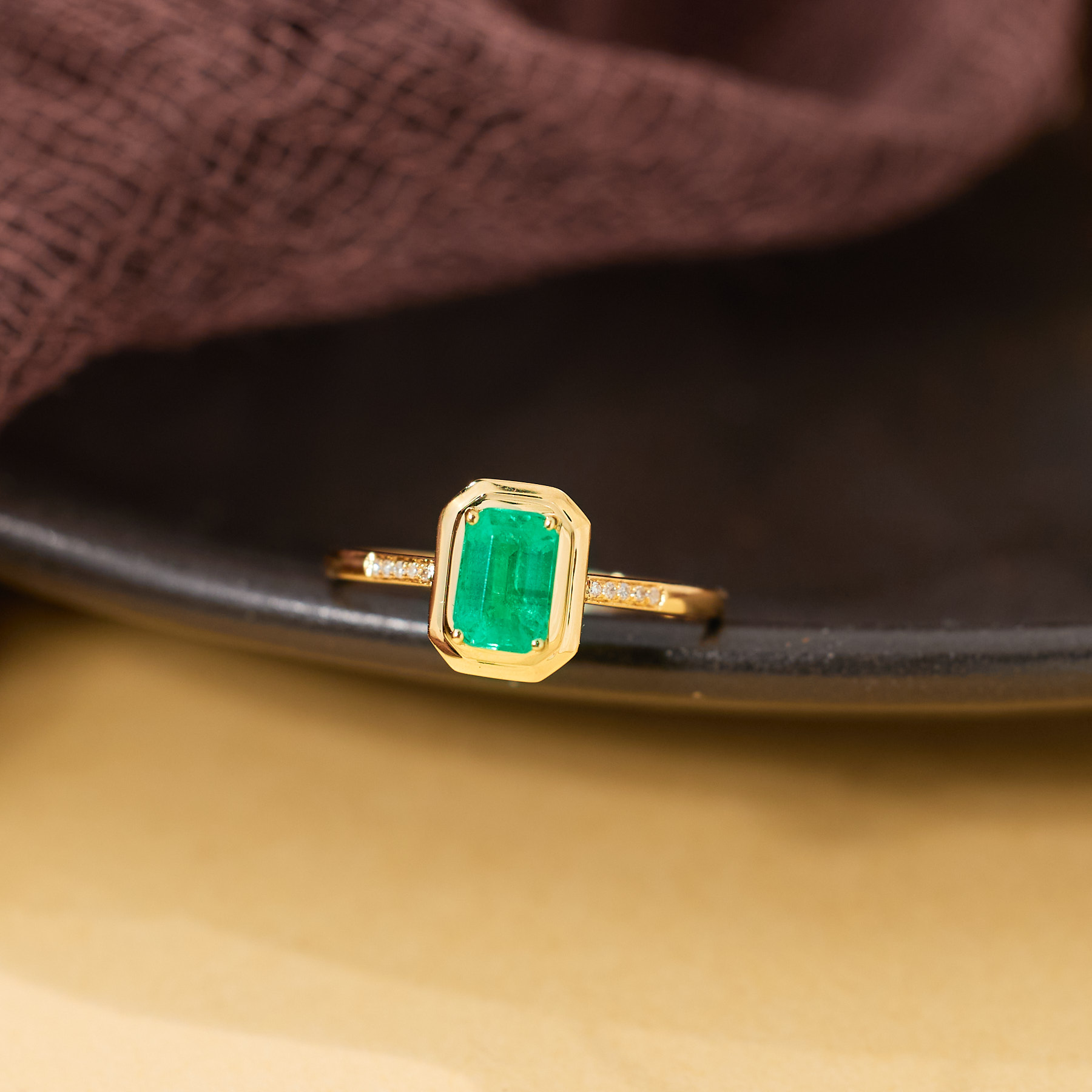 【玉峰珠宝丨安娜严选】祖母绿戒指18K金【U8148】多样性发一