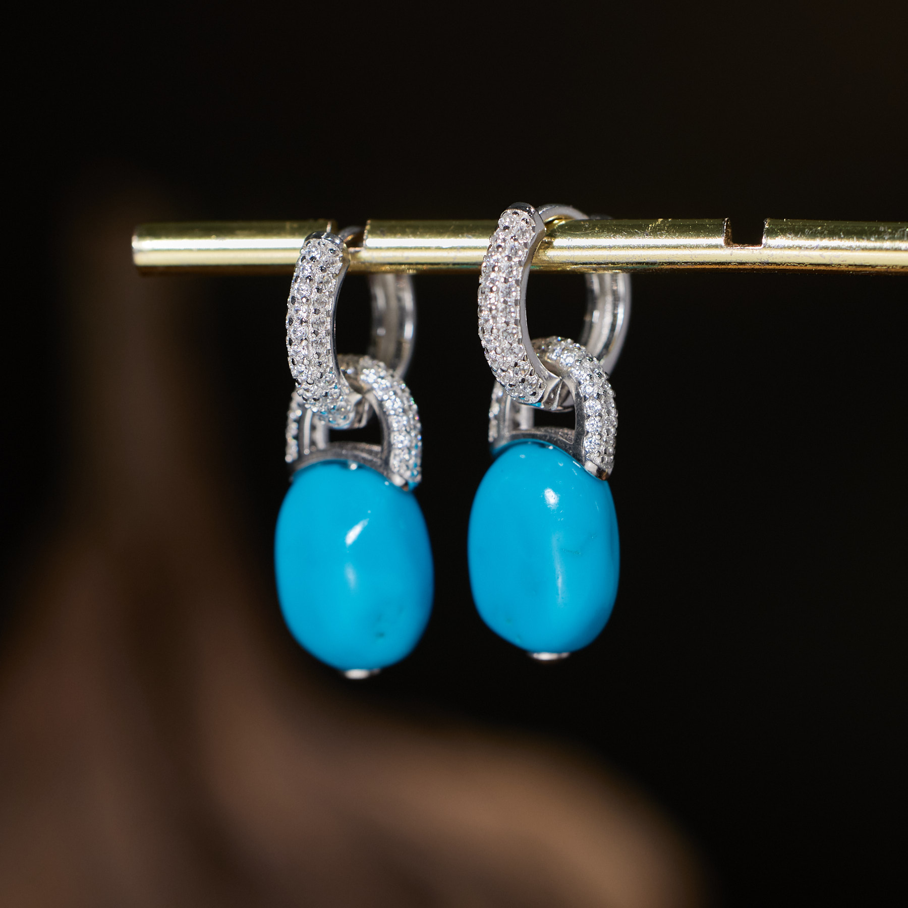 玉峰珠宝丨安娜【荷香】美松耳饰*S925镶嵌*N3608多样性发其一