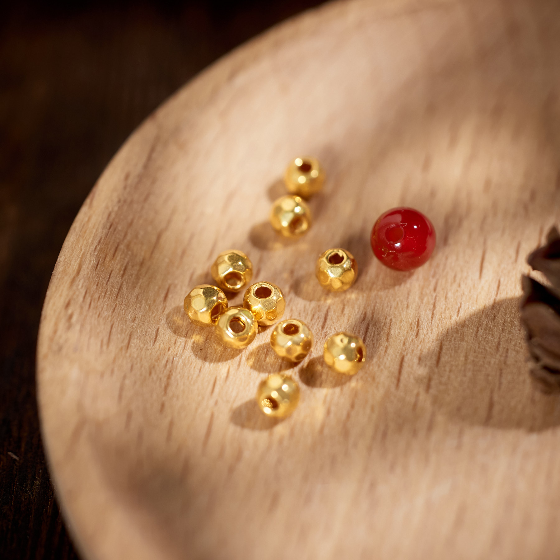 【玉峰珠宝丨安娜严选】素金配件足金【N3127】多样性发一