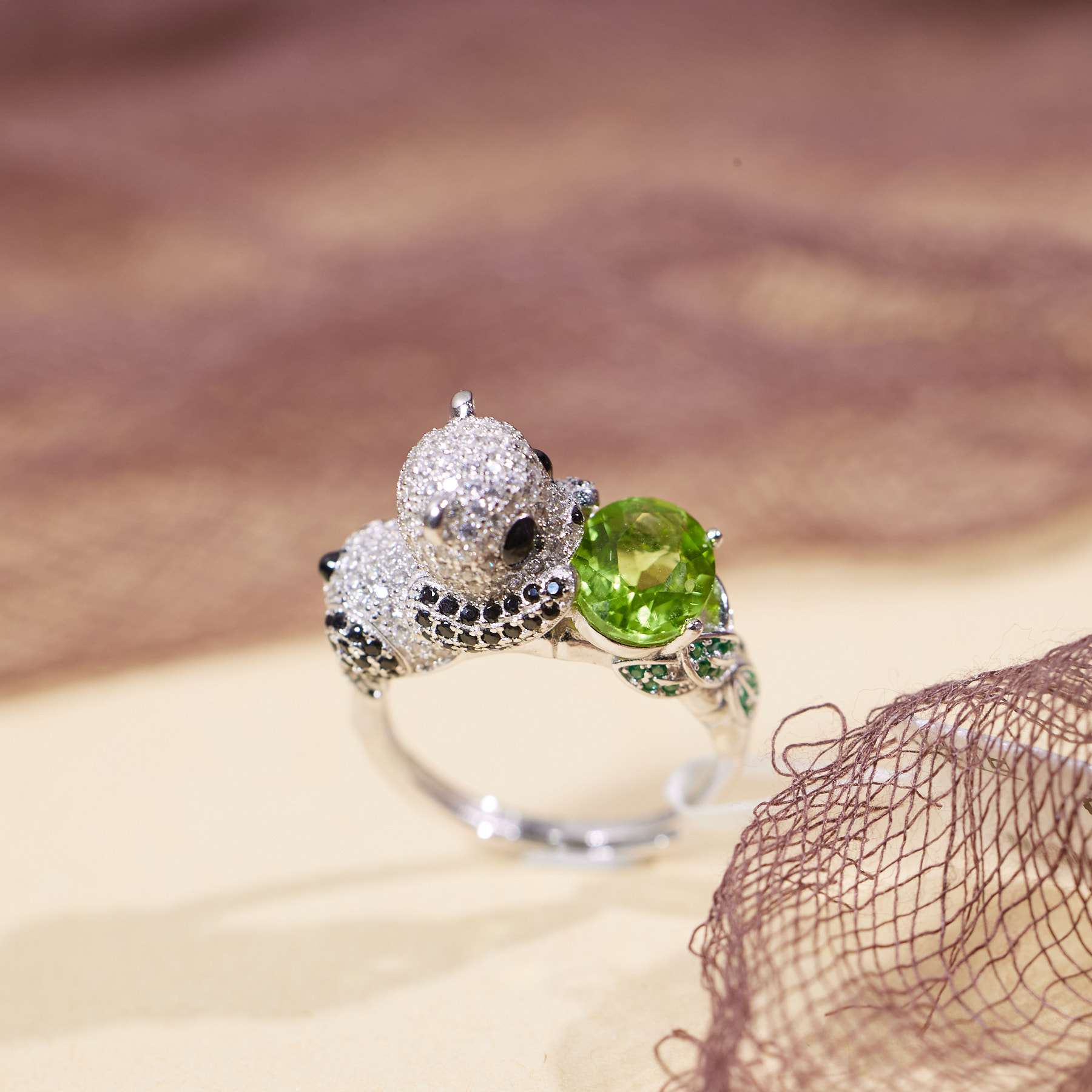 【玉峰珠宝丨安娜严选】橄榄石戒指S925银【W4678】多样性发一