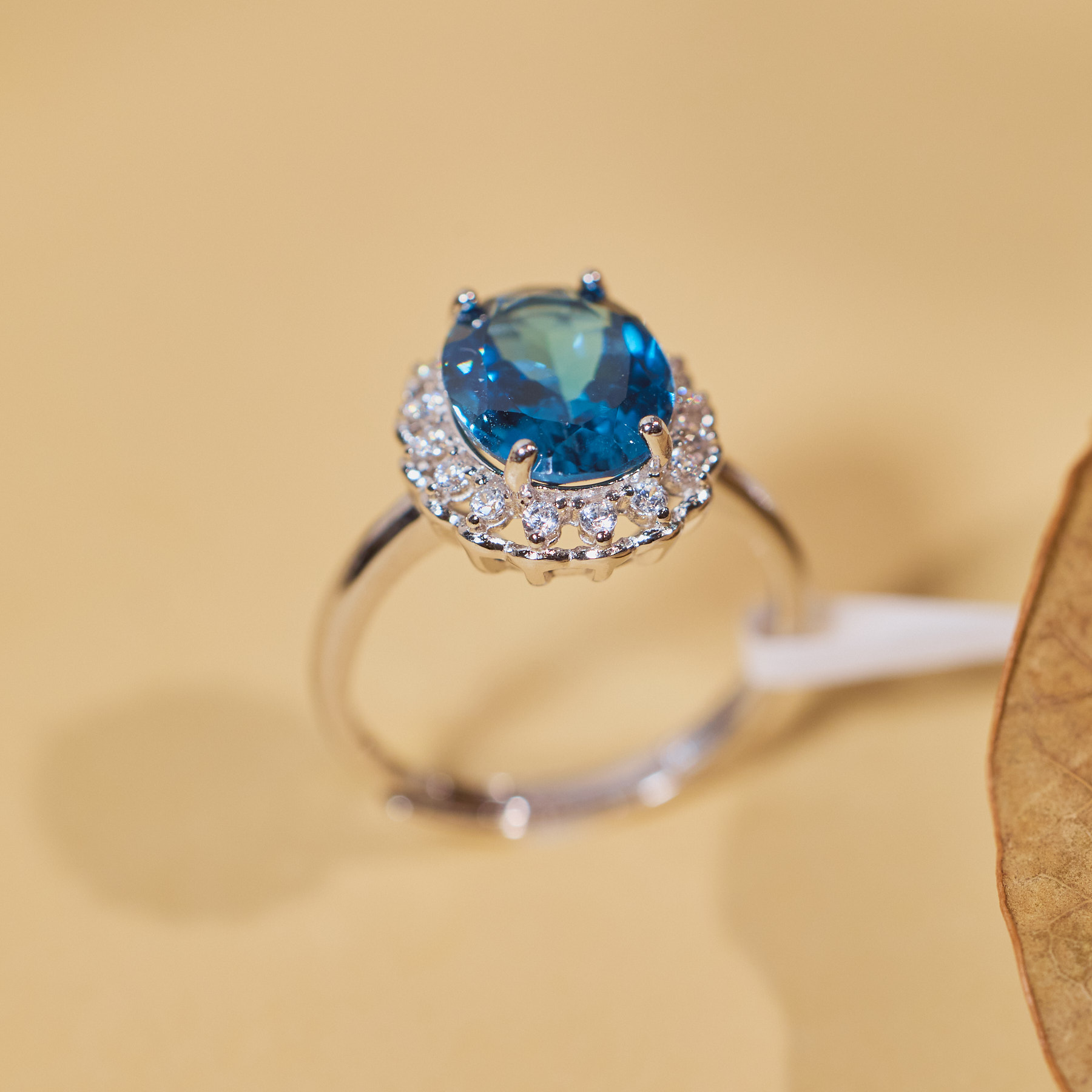 【玉峰珠宝丨安娜严选】托帕石戒指S925银【N4920】多样性发一