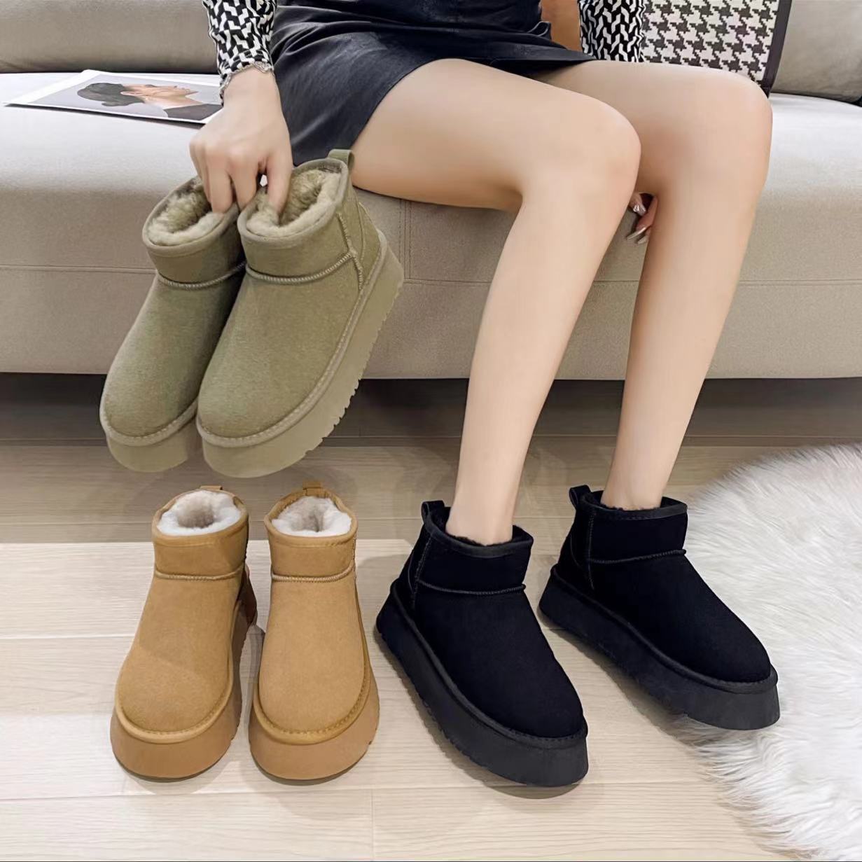 5859-1女款新款防滑厚底雪地靴