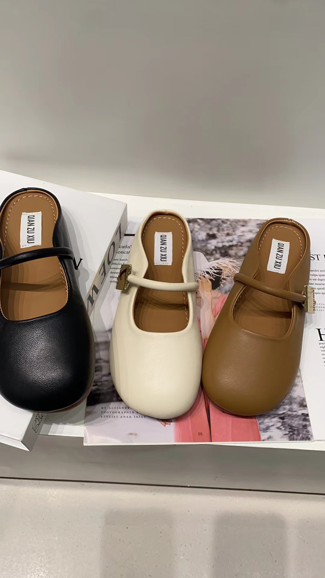 1587-1春夏玛丽珍女鞋新款百搭半托