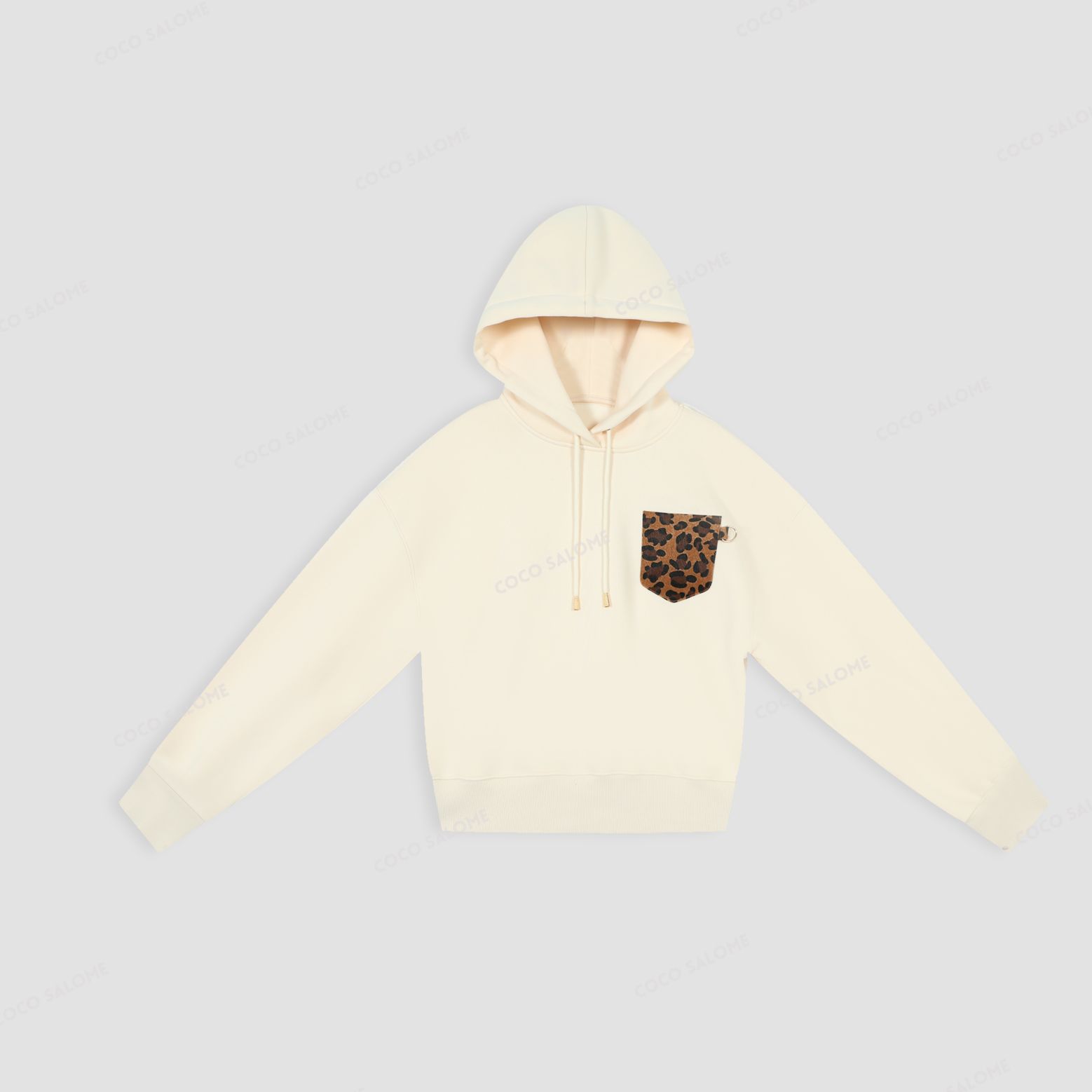 安安推荐【豹纹卫衣】430g重磅加绒连帽休闲卫衣BL-WYW51123263J