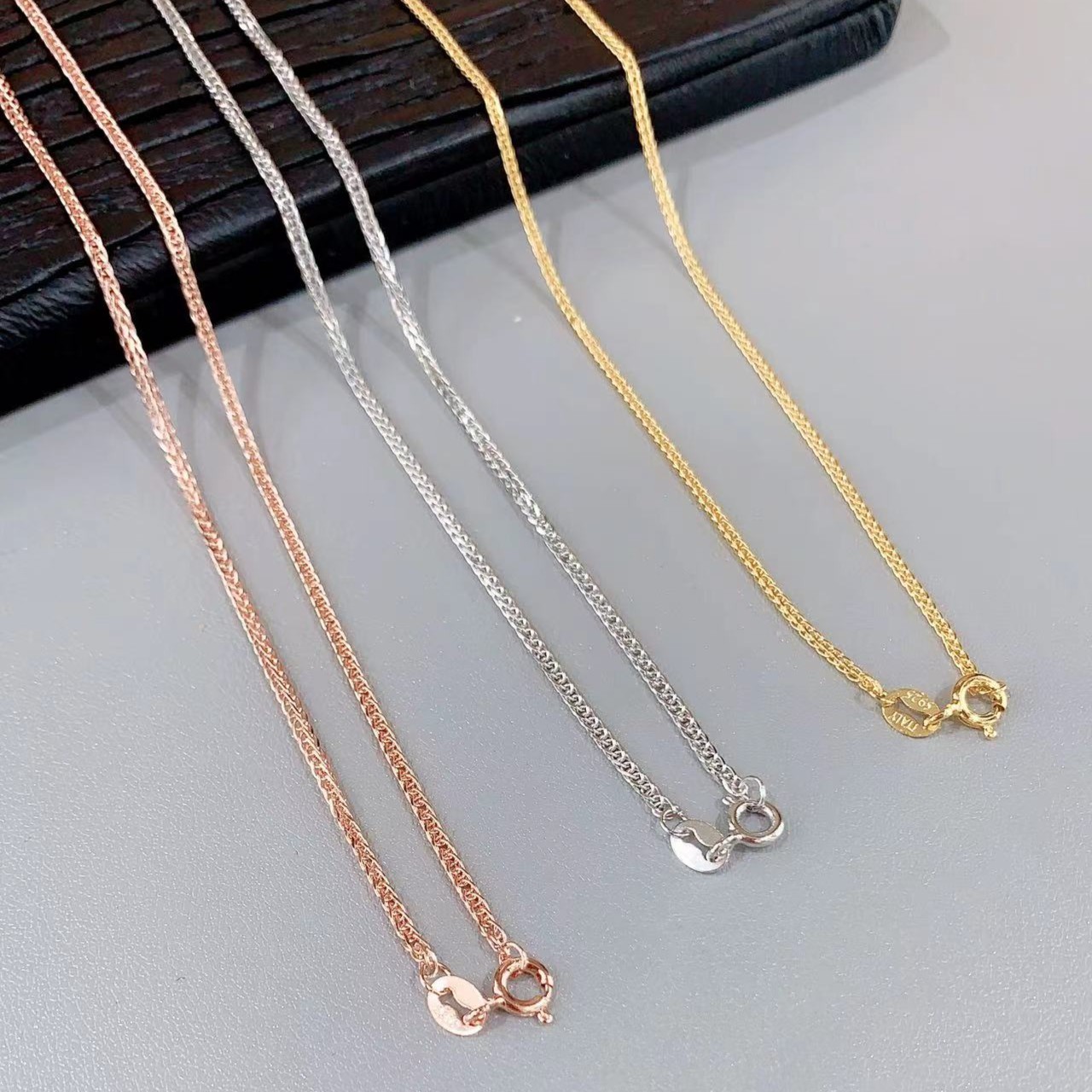 链子925银 时尚S925银链条百搭挂坠项链