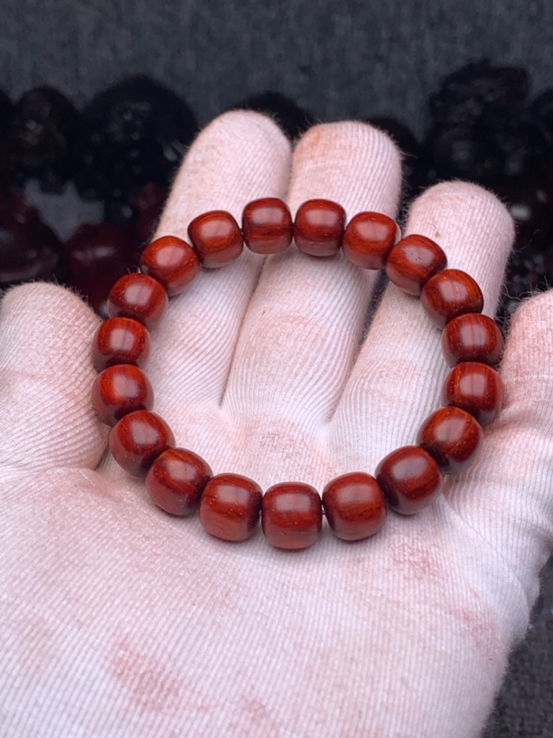 印度小叶紫檀1.0老邢文玩手串泥料小满星