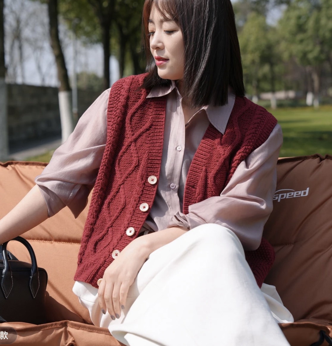 织（菱形）马甲材料包 （一份一两）8份起拍 送针送教程