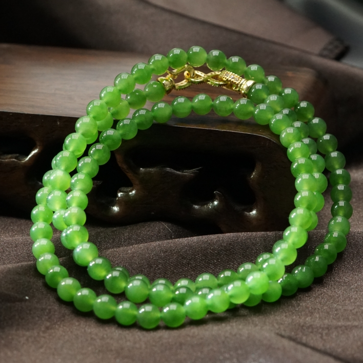 和田玉碧玉项链5+ HJYH103001