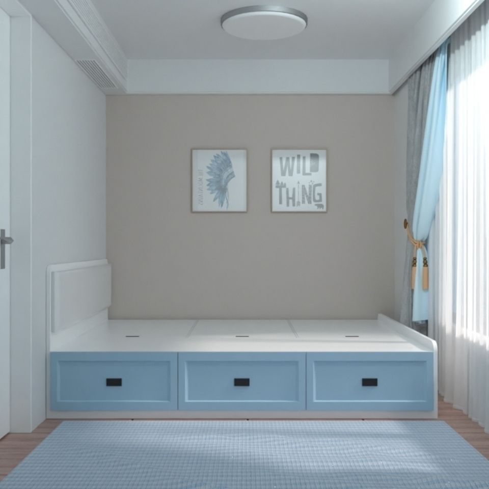 小扬哥推荐塌塌米单人款床家用卧室抽屉收纳储物床1m现代简约高箱