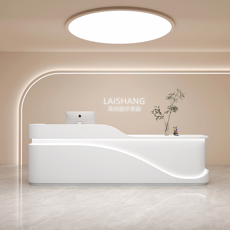 公司前台接待台桌美容院收银台服装店口腔牙科吧台艺术舞蹈早教