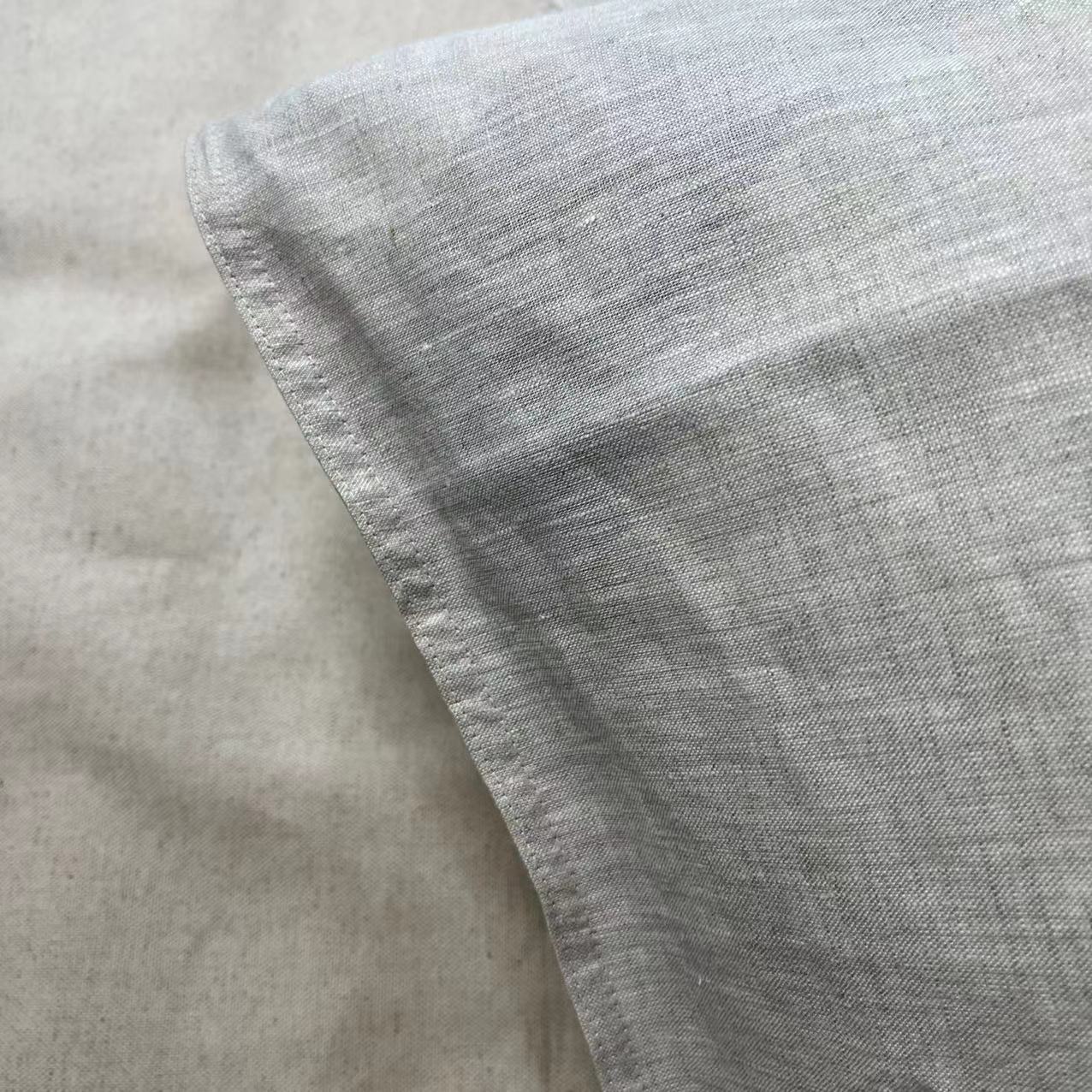 100%汉麻雨露麻枕套 一对 简约信封款