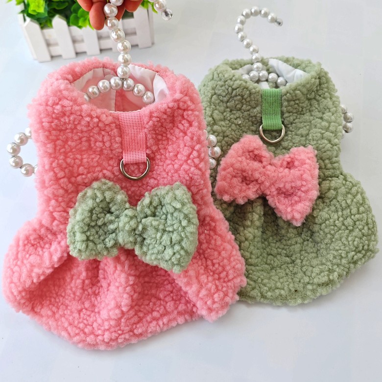 23冰雪棉裙宠物衣服狗狗服装公主裙子泰迪比熊博美猫咪秋冬装两脚