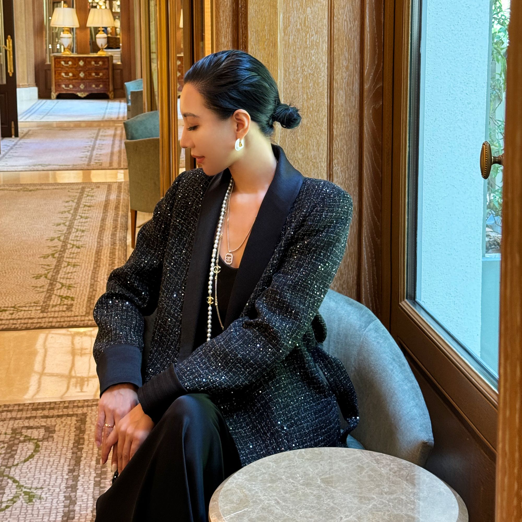 【Do.Fashion欧阳】“法式优雅”重工珠片秋冬休闲气质小香外套