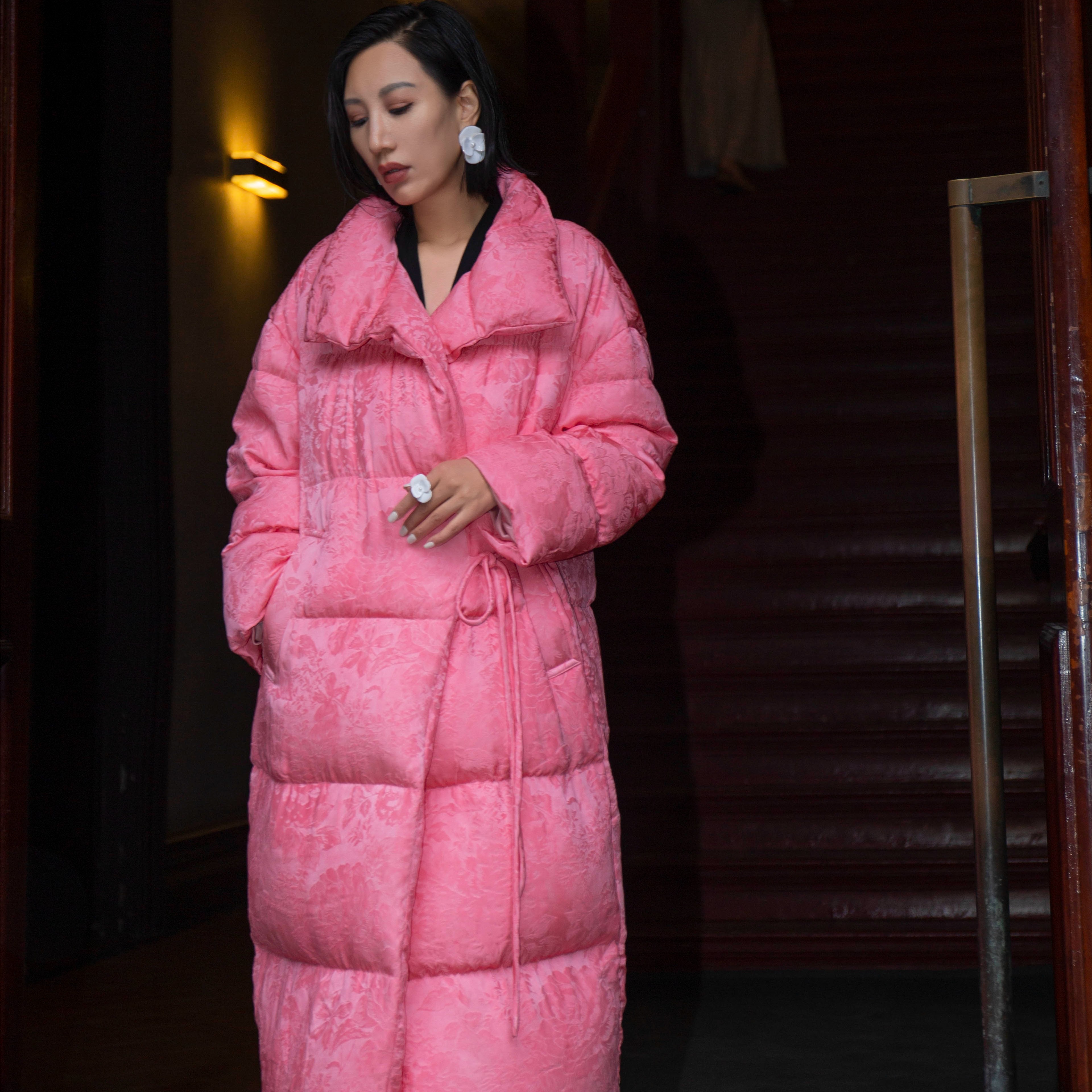 【Do.Fashion欧阳】“冬日摩洛哥”纳福 桑蚕丝提花90%鹅绒服