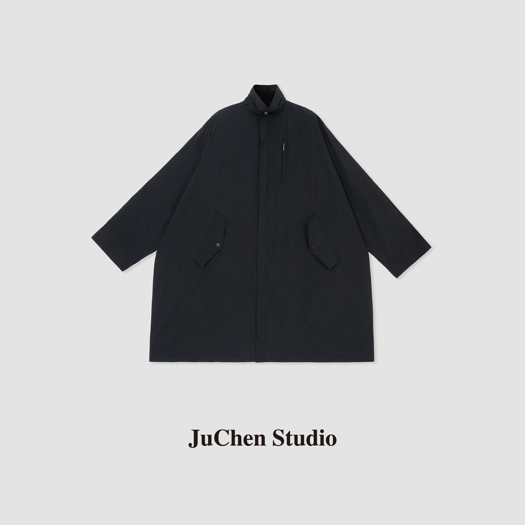 “入春仪式感”MM6轻量化宽松立领茧型中长款风衣外套 FW240827-54