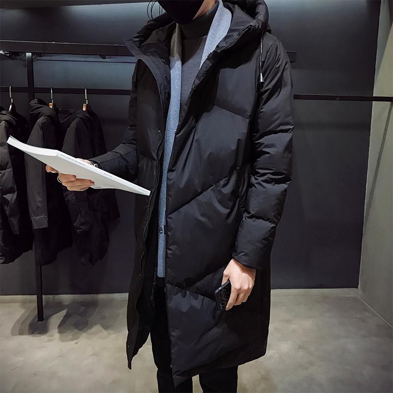 冬季羽绒服男士冬季外套韩版潮流中长款羽绒服潮牌2023