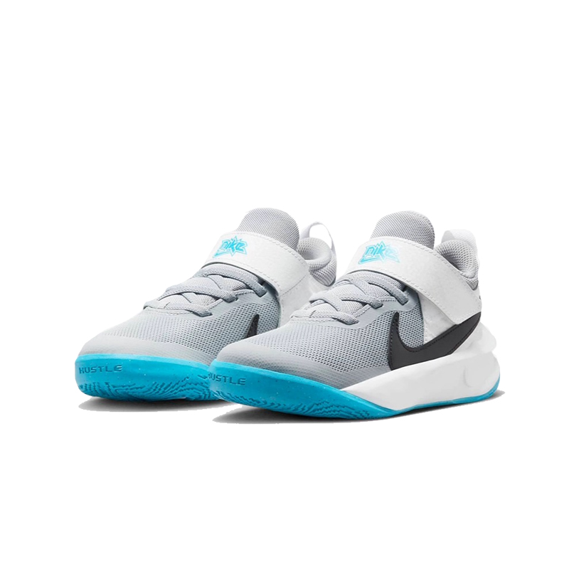 正品耐克NIKE TEAMHUSTLE团队篮球鞋男童女童魔术贴运动鞋CW6736