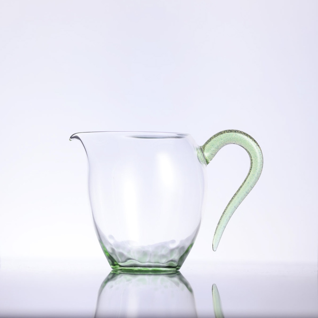 自慢堂-中蛋盅绿彩渣-高档家用茶道分茶纯手工