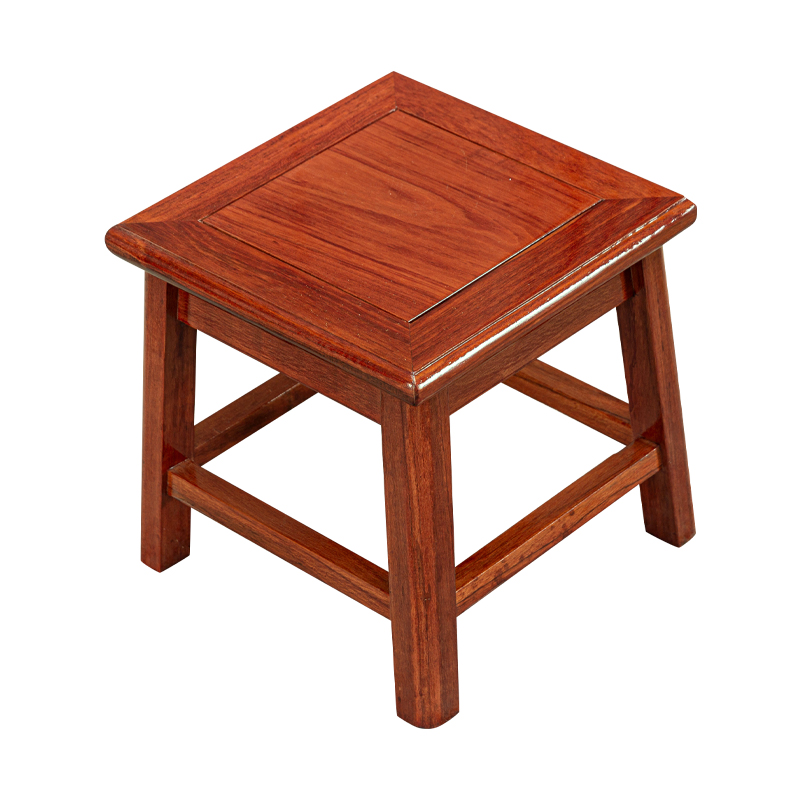 花梨木家用小板凳方凳实木凳子客厅红木换鞋凳沙发茶几凳子高28cm