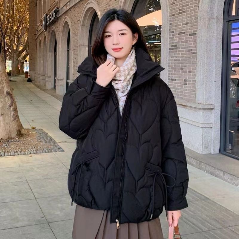 2023新款冬季爆款韩版百搭加厚立领女棉服洋气小个子短款外套棉服