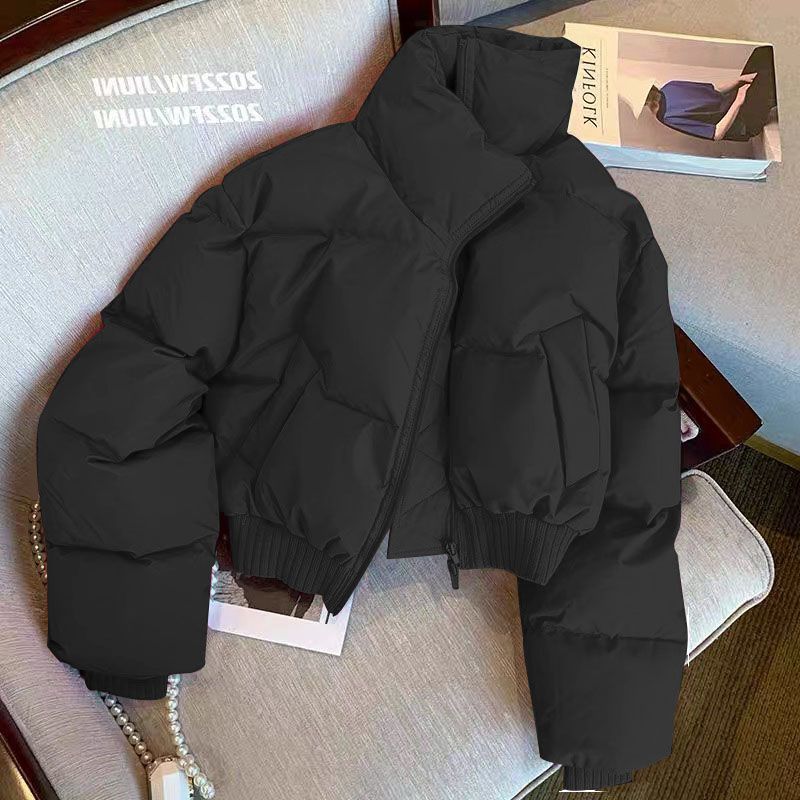 2023经典时尚宽松加厚棉袄棉服女冬季百搭显瘦棉衣面包服外套潮