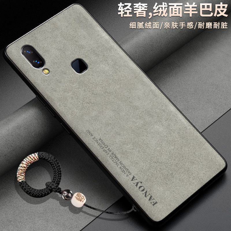 羊巴皮vivox21i手机壳全包边潮牌ins风浮雕男可爱全包女福字手环