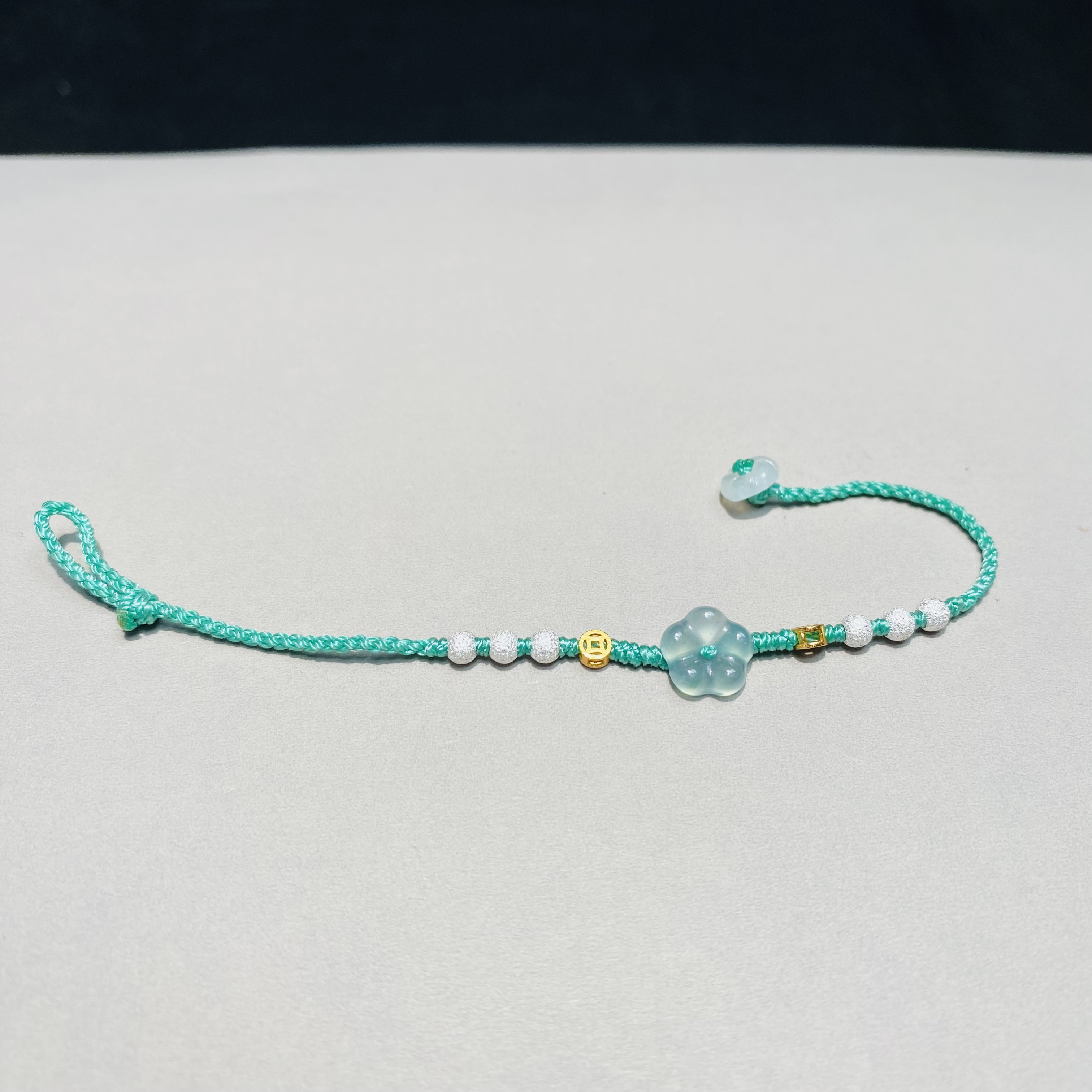 款式图勿拍！！！找主播选裸石！纯天然翡翠A货有钱花手绳小红书爆款