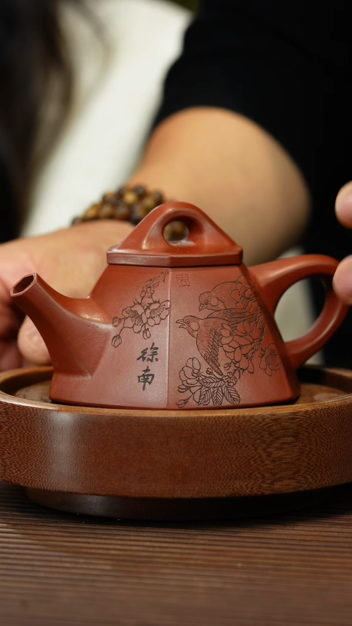 【闪购商品】紫砂茶壶t21六方霸王石瓢*王建芳