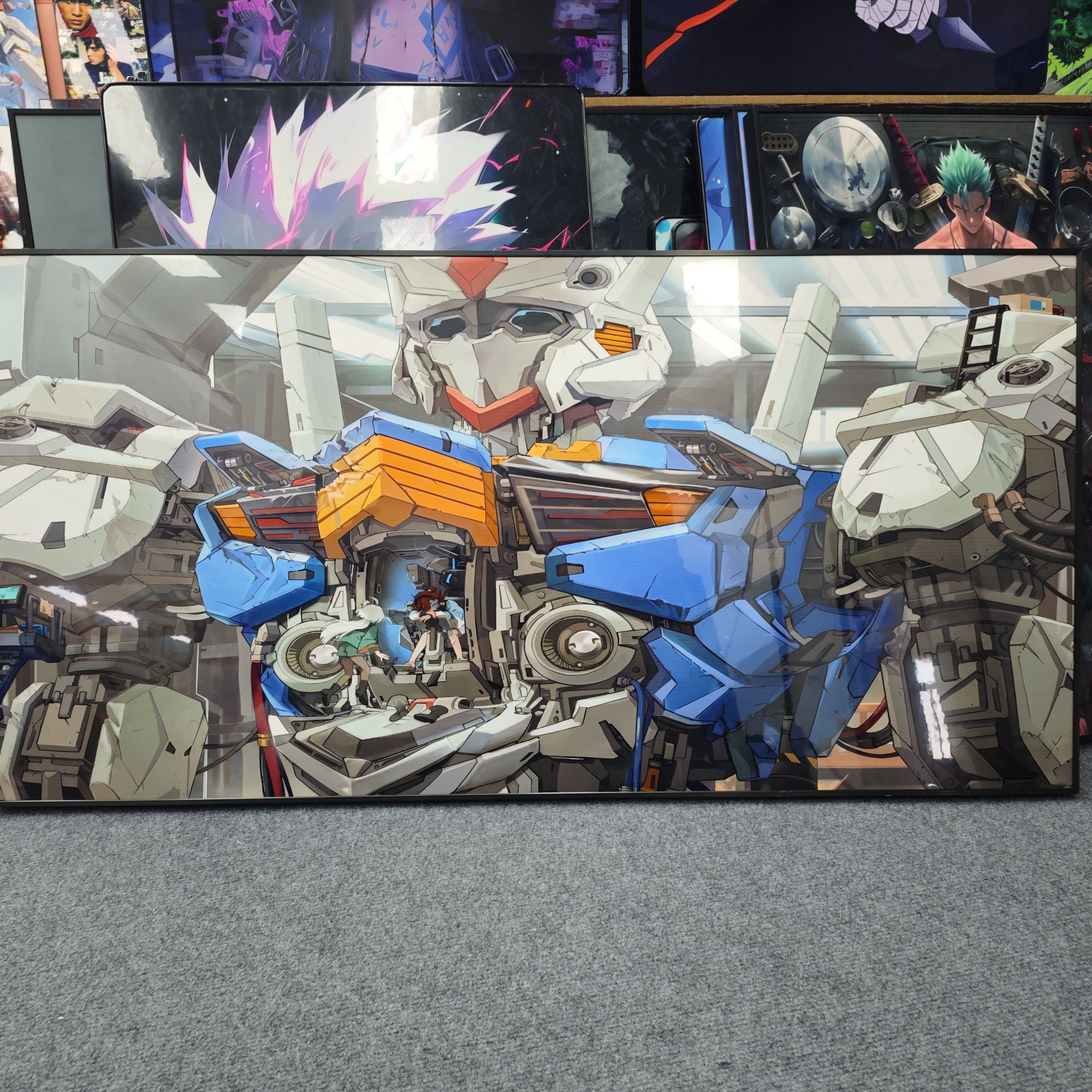 《经典漫画高达》儿童客厅玄关现代装饰画40-80PVC P122