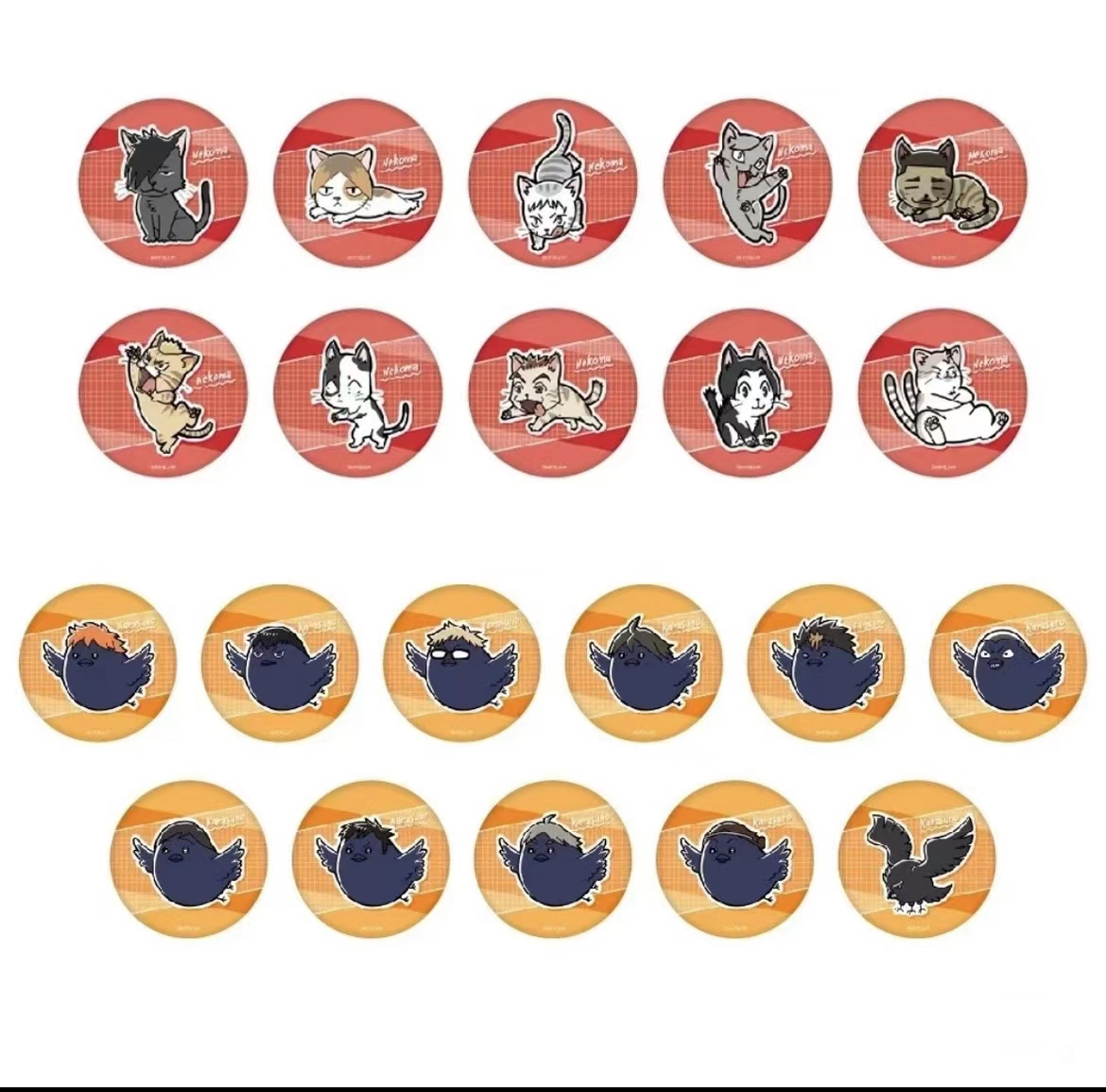 【排球少年】动物吧唧日谷徽章盲盒【直播间代拆】