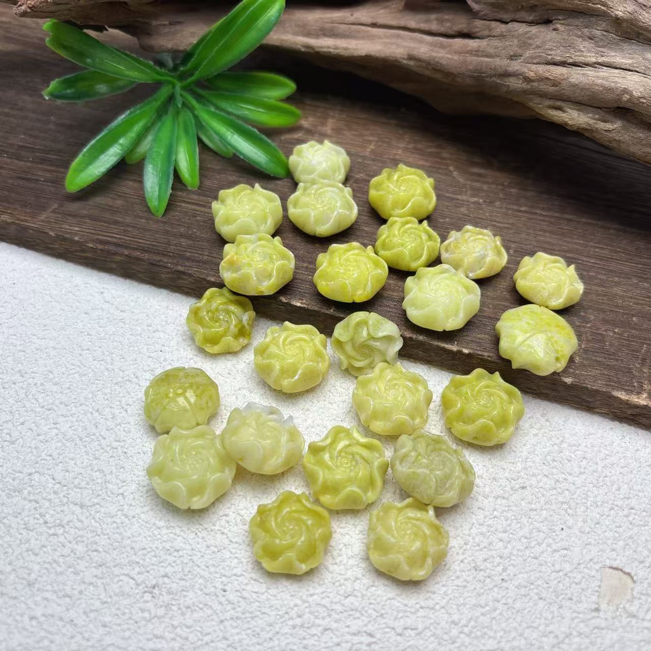 【祁恩珠宝】黄色小花单珠D101604·-多样性发其一