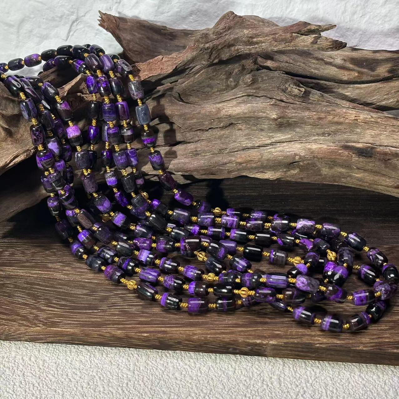 【祁恩珠宝】丝绒桶珠舒俱来项链D061008——多样性发单一