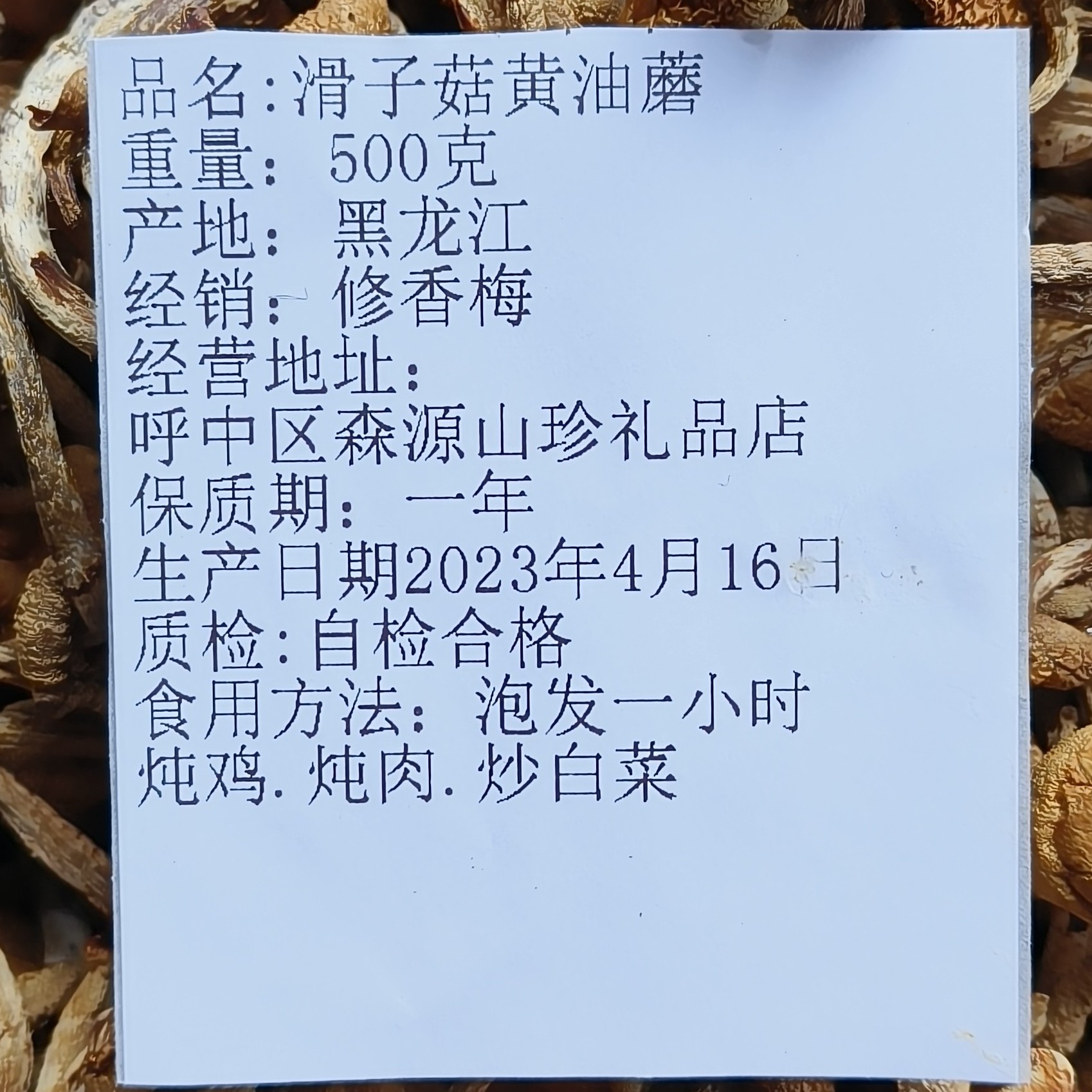 大兴安岭滑子菇又叫黄油蘑