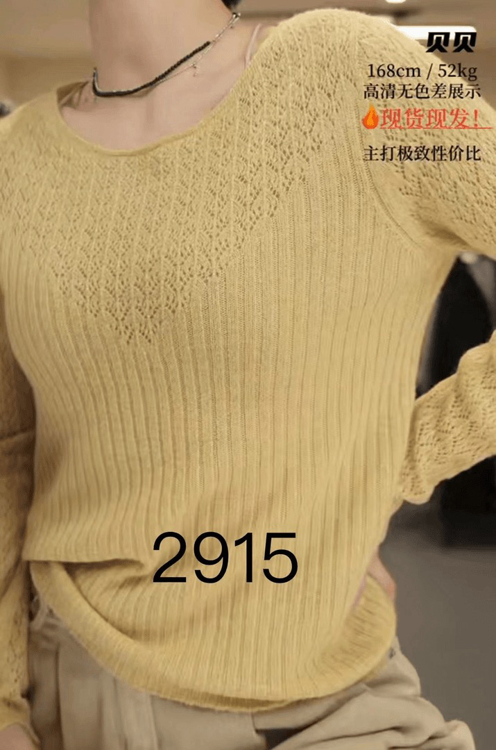 2915 WANGDAN（部分无洗水唛介意慎拍) 新款针织衫