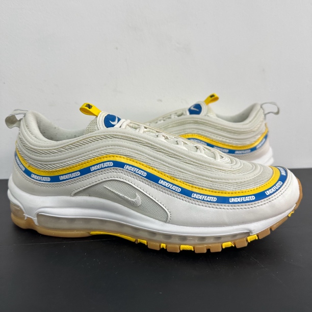 42.5码 九九新 原盒 Air max 97 UND 联名 黄白蓝 气垫 跑鞋 男鞋