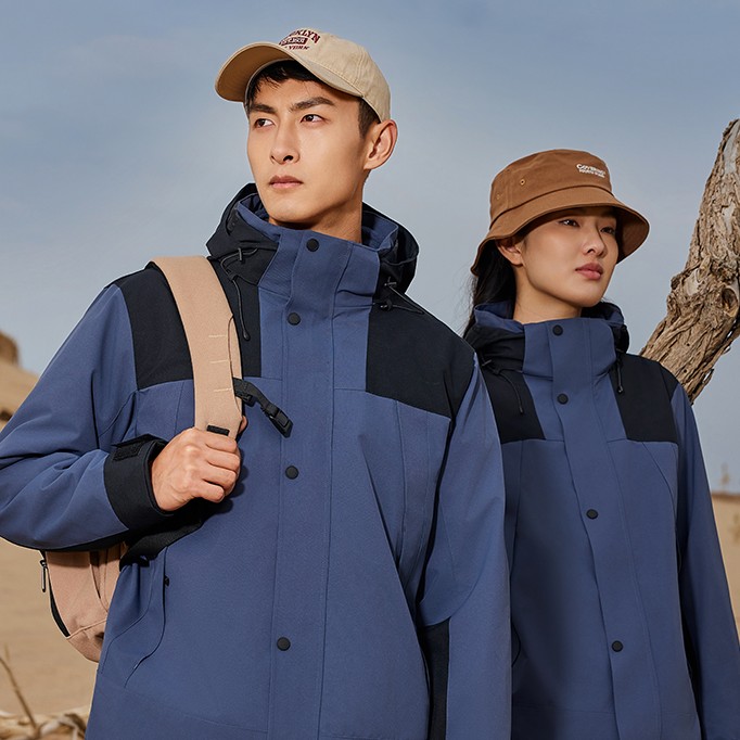 3561户外情侣防水加厚防风保暖秋冬加绒防寒冲锋外衣秋冬季休闲