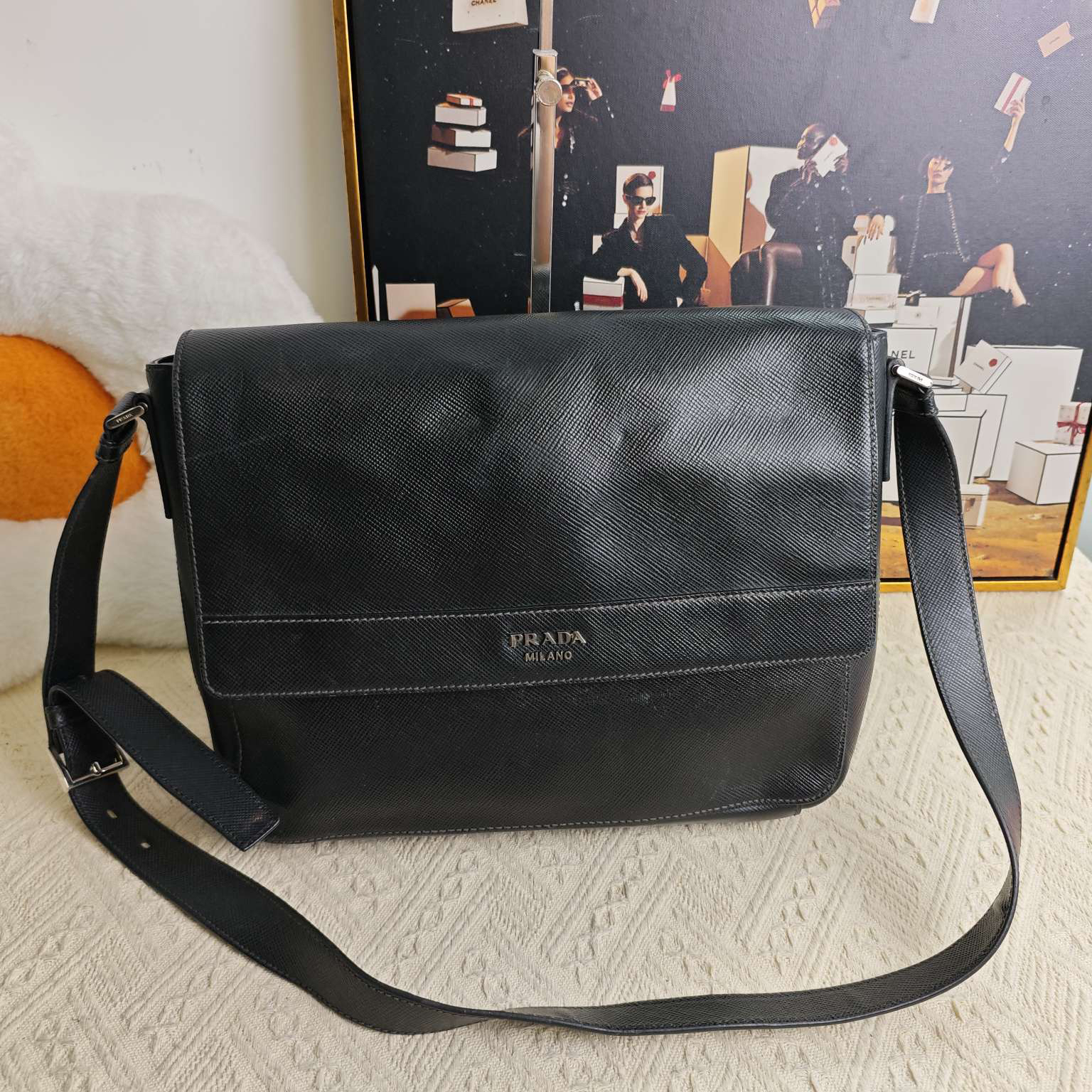 95新 Prada/普拉达 普拉达/Prada 斜挎包尺寸31x7x27编码10255389