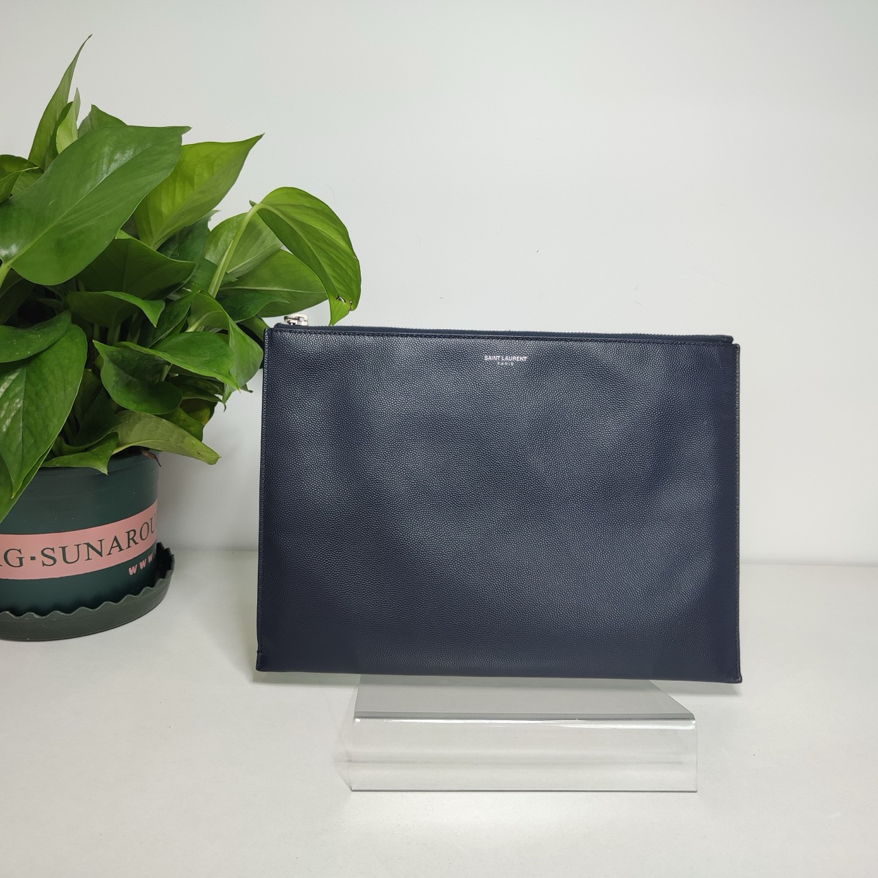 95新 YSL/圣罗兰 圣罗兰 手拿包，尺寸29x20编码7771680