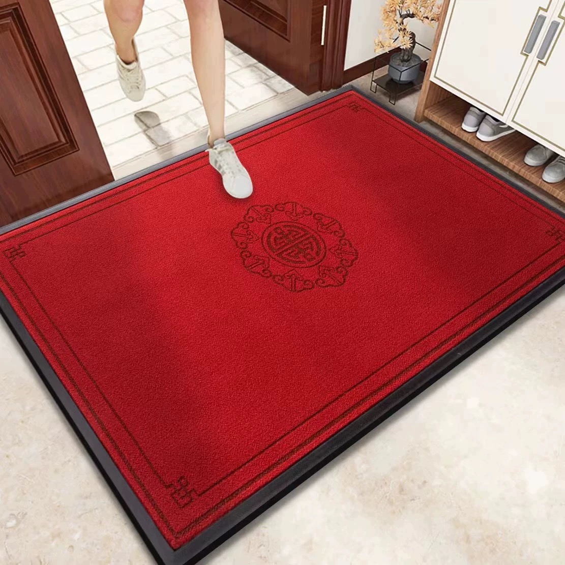 高级入户门垫/丙纶机织耐磨防刮家用玄关脚垫