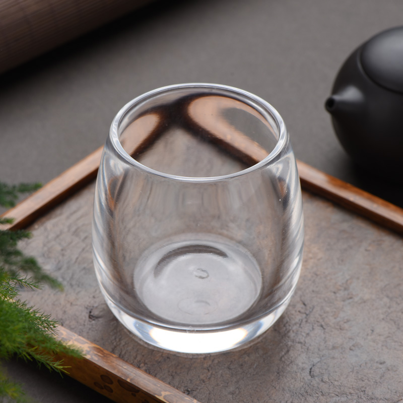 水晶杯纯手工制作高档大气创意茶具大号水杯家用透明茶杯玻璃杯